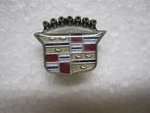 Cadillac Small Crest Emblem Ornament Bold Color Oem # 1608003. Fixed Price $29.88.