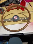 Fiat Vintage Steering Wooden Wheel A53. Fixed Price $142.50.