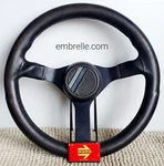 Momo Hella Authentic Leather Steering Wheel 360MM Rare Vw Honda Holden Commodore. Fixed Price $399.99.