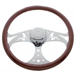 Freightliner 1989-JULY 2006 Chrome Lady Cut Out 18" Steering Wheel Semi Truck. Fixed Price $231.30.