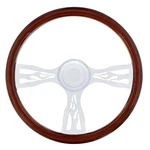Freightliner Chrome 18" Flame Steering Wheel With Hub. Fixed Price $230.92.