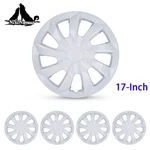 4 Pack 17" Wheel Covers Trim Ring Snap On White Lacquer Hub Cap For R17 Tire Abs. Fixed Price $45.99.