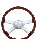 United Pacific 88136 Steering Wheel, 18" 4 Spoke, Chrome, With Hub, For Peterbil. Fixed Price $193.29.