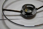Classic Fiat 500 Steering Wheel Horn Push Trim Chromed Metal New. Fixed Price $362.39.