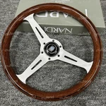 Nardi Nd Classic Wood Steering Wheel 350MM Mahogany Silvery Polished Spokes. Fixed Price $367.95.