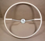 1957 Oldsmobile Steering Wheel Without Horn Ring, Reproduction Bone Color. Fixed Price $340.00.