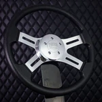 4 Spoke Chrome Black Steering Wheel 16" Freightliner, Kenworth, Peterbilt, Volvo. Fixed Price $126.98.