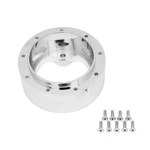 Aluminum 3-BOLT Hub Adapter For 9-SCREW Steering Wheel Chrome. Fixed Price $74.99.