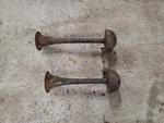 Vintage 1949 Desoto Autolite Car Horn Double With Trumpet HW-4202 & HW-4203. Fixed Price $50.00.