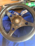 1973 1974 1975 1976 Triumph TR6 Spitfire Steering Wheel Assembly 14.5" Oem. Fixed Price $75.00.