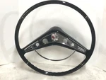 1959-60 Chevy Impala Tapered 17" Black Steering Wheel With Horn #763191. Fixed Price $350.00.