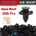 200PCS Plastic Rivet Fastener Mud Flaps Bumper Fender Push Clips 8MM For Nissan. Fixed Price $11.89.