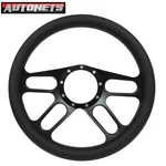 14" Billet Aluminum "4-SLOT" Steering Wheel 9 Hole Gm Chevy Hot Street Rod Black. Fixed Price $199.99.