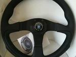 Nardi Challenge Steering Wheel Black Leather Spokes Size 13.78 / 350 Mm. Fixed Price $409.00.
