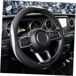 Kafeek Bling Diamond Steering Wheel Cover Microfiber Leather White. Fixed Price $23.44.