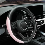Yhongjt Soft Cute Light Pink Microfiber Leather Anti-slip Steering Wheel Cove.... Fixed Price $22.35.