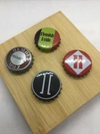 4 Pc Lot Micro-macro Brewery Bottle Caps Vintage & Inspired New 1017. Fixed Price $9.92.