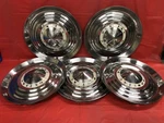 Vintage Set Of 1954 Pontiac 15" Hubcaps Chieftain Starchief Bonneville. Fixed Price $125.99.