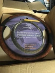 Axius Burlwood & Leather Steering Wheel Cover New!. Fixed Price $11.99.