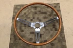 1964 1965 1966 Corvette Original 16" Restored Teakwood Steering Wheel. Fixed Price $2450.00.