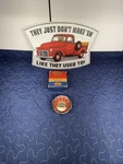 Nos Mopar 1957 Chrysler Steering Wheel Center Horn Button Emblem Ornament. Fixed Price $350.00.