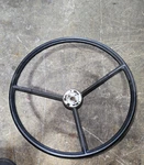 1967-69 Ford Truck Steering Wheel Black Color Decent Shape Its Age. Fixed Price $125.00.