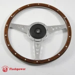 15'' Classic Riveted Wood Steering Wheel Restoration Austin Healey ,3000, Sprite. Fixed Price $170.00.