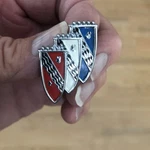 1961? Buick "new Other" Tri-shield Medallion Emblem Ornament Horn BUTTON?-765476. Fixed Price $47.90.