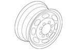 Genuine Ford Wheel Steel 6C2Z-1015-B. Fixed Price $419.66.